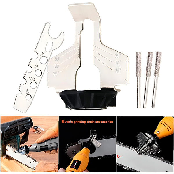 Chainsaw Sharpener with Integrated Guide