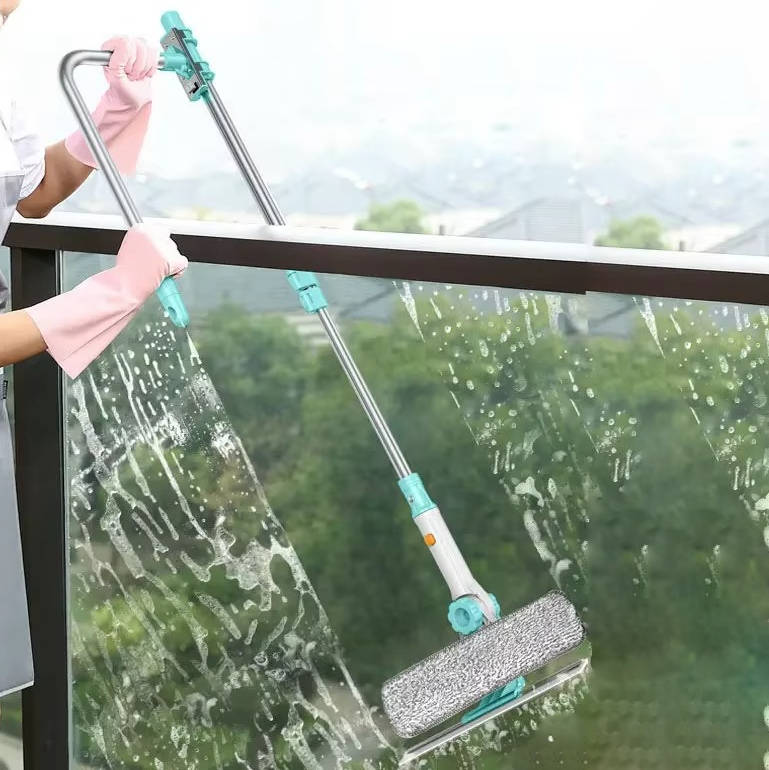 Telescopic Long-Handle Window Cleaner Brush