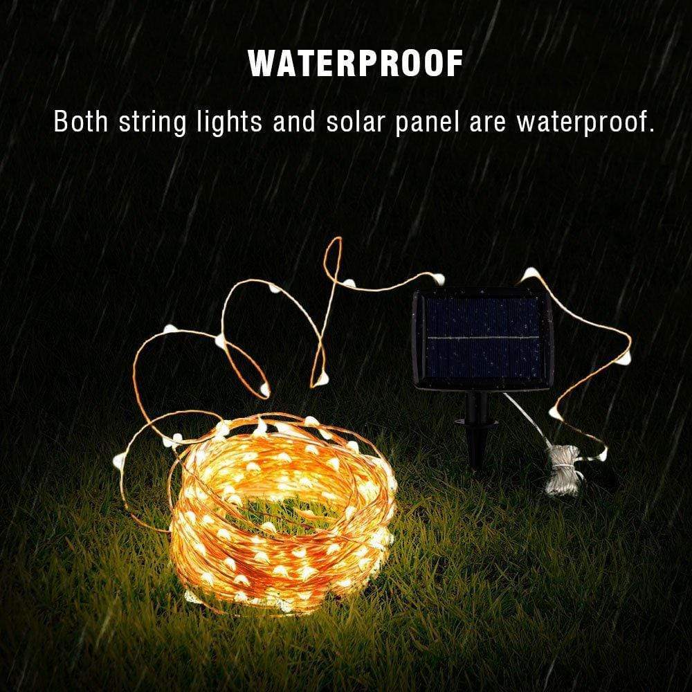 Outdoor Solar String Lights (Clear Cable)