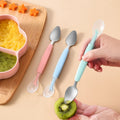 Double-Head Baby Silicone Food Spoon