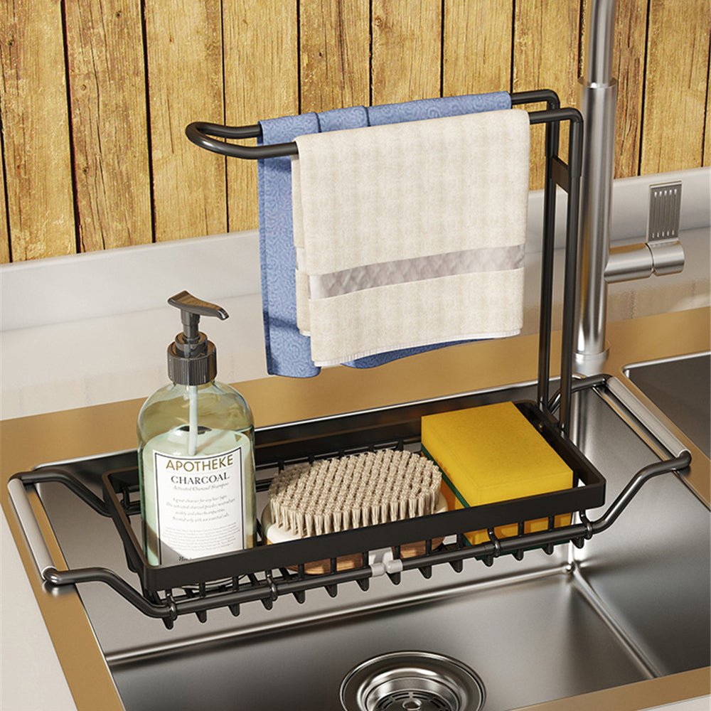 Adjustable Over-Sink Storage Shelf