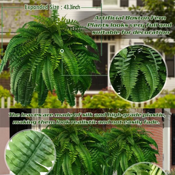UV Resistant Artificial Boston Fern