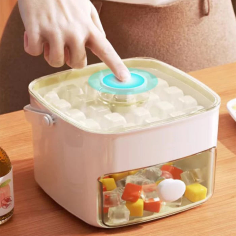 2-Layer Push-Button Ice Cube Tray