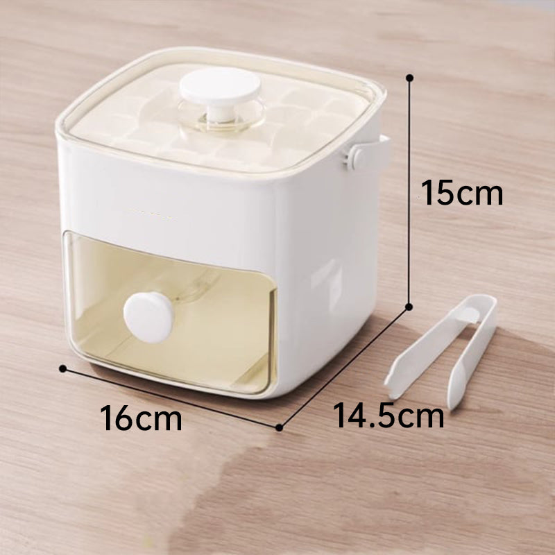 2-Layer Push-Button Ice Cube Tray