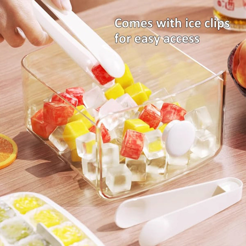 2-Layer Push-Button Ice Cube Tray