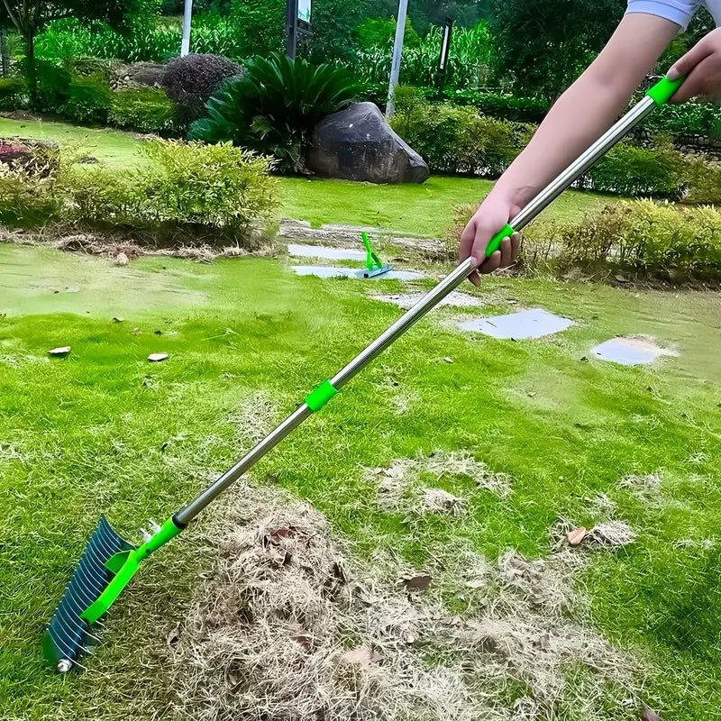 Long Reach Thatch Rake for Dethatching Lawns