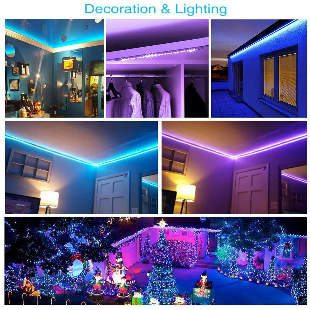 32ft Color-Changing LED Strip Lights