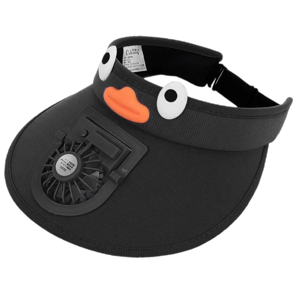 Kids Sun Visor Hat with Cooling Fan