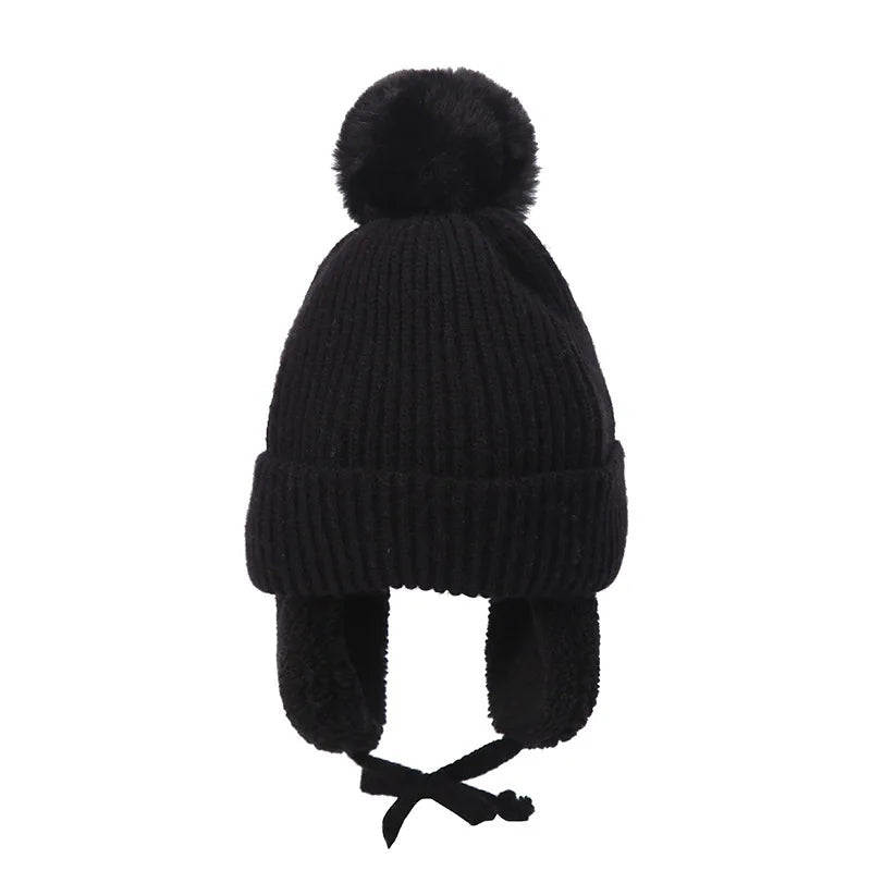 Kids Knit Beanie with Earflaps