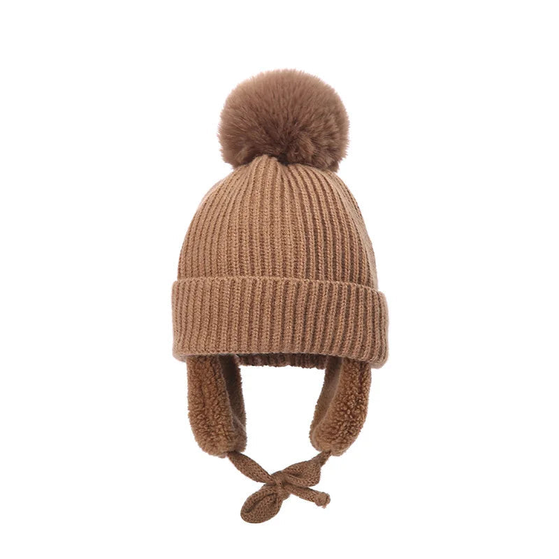 Kids Knit Beanie with Earflaps