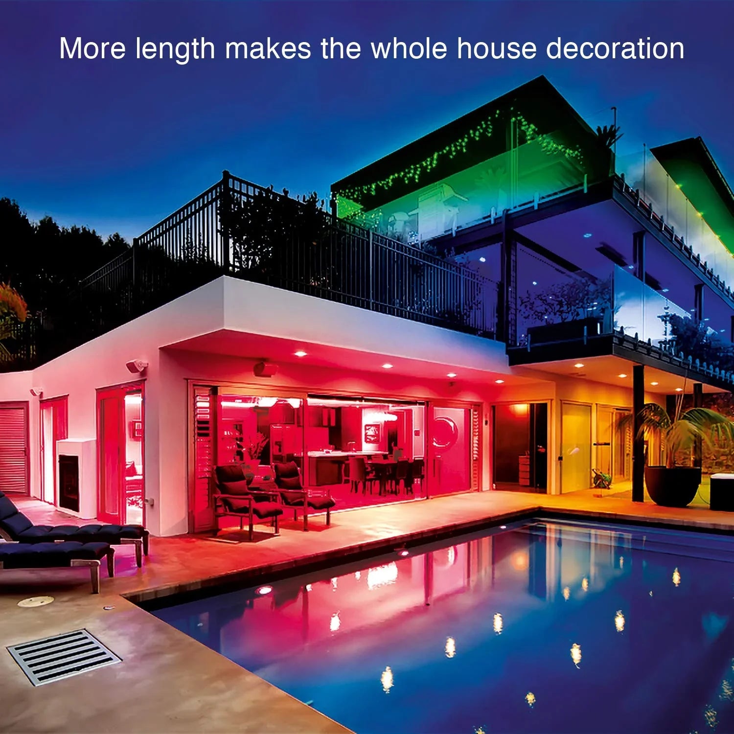 32ft Color-Changing LED Strip Lights