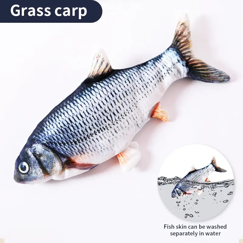 USB Rechargeable Interactive Cat Fish Toy