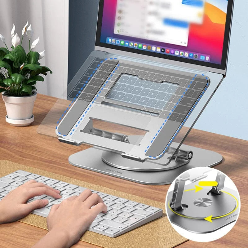Aluminum Laptop Stand, 360 Rotating