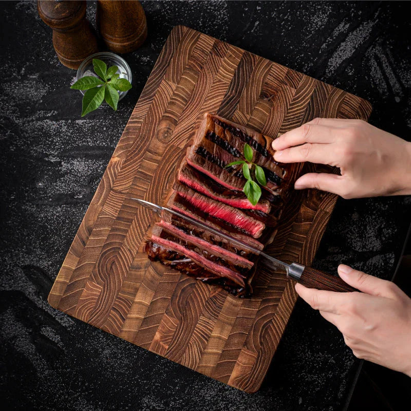 End Grain Wooden Cutting Board