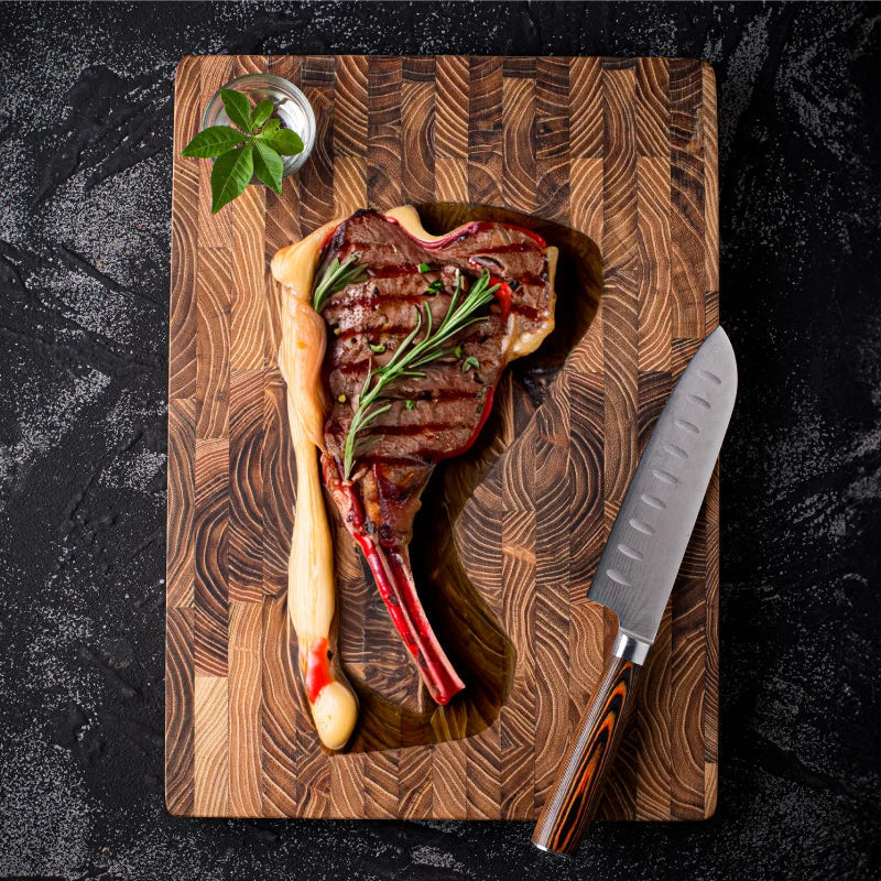 End Grain Wooden Cutting Board