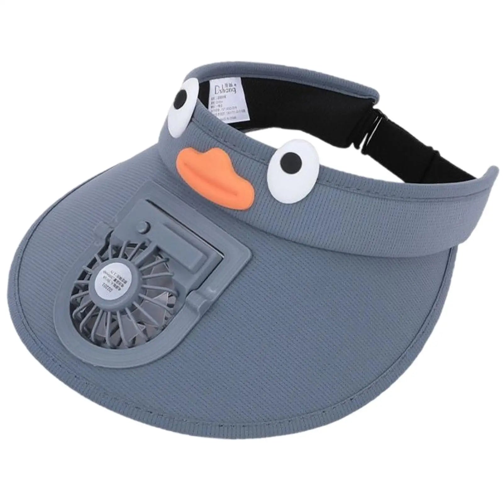 Kids Sun Visor Hat with Cooling Fan
