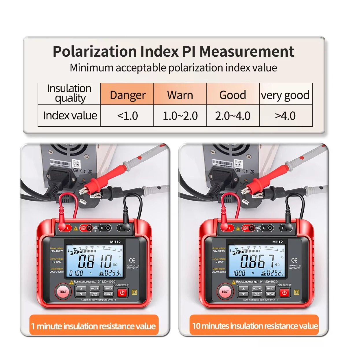 Megohmmeter Voltage & Resistance Tester