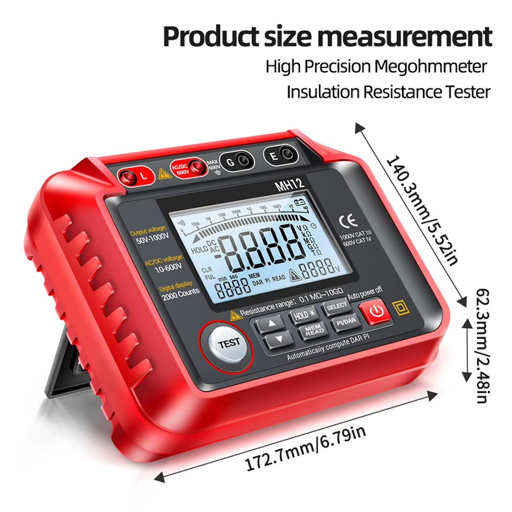 Megohmmeter Voltage & Resistance Tester