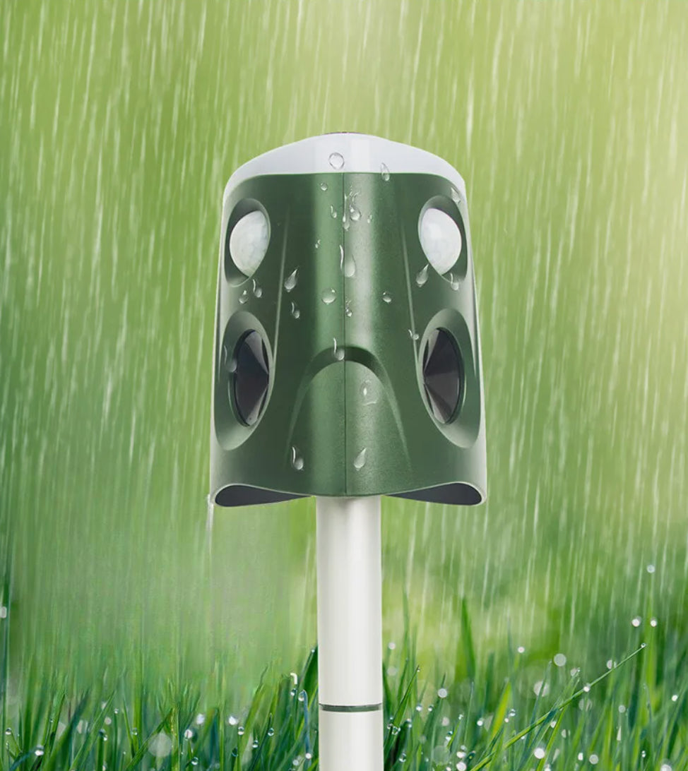Solar Ultrasonic Animal Repeller 3-in-1