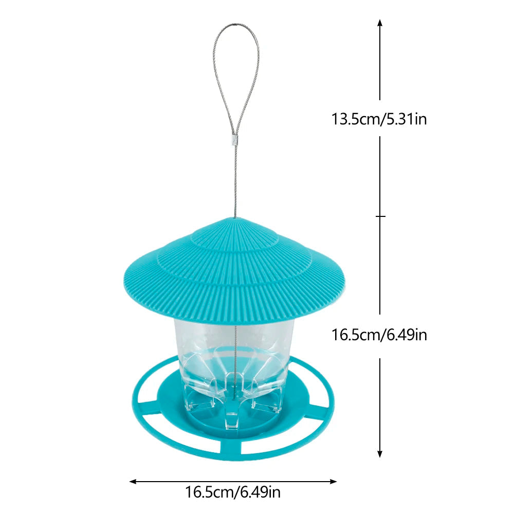 Hanging Bird Feeder with Auto Seed Dispenser