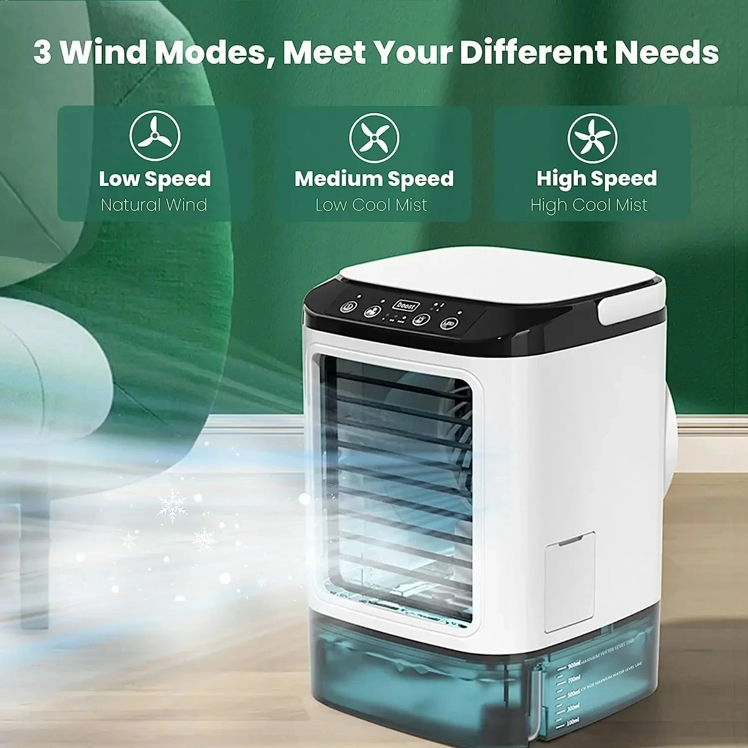 3-Speed Portable Air Conditioner Cooler