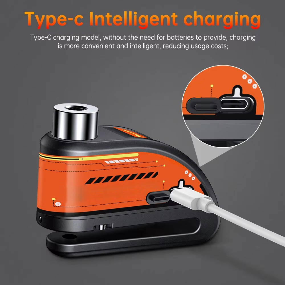 Motorcycle Disc Lock Alarm with Siren