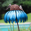 Coneflower Metal Bird Feeder