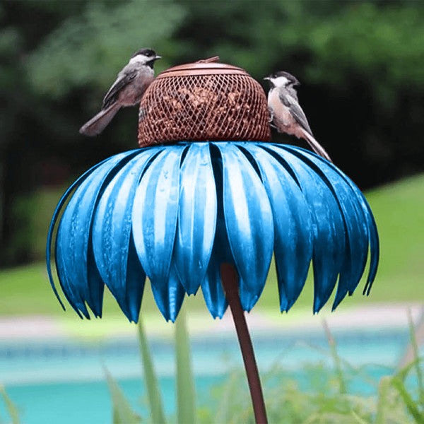 Coneflower Metal Bird Feeder