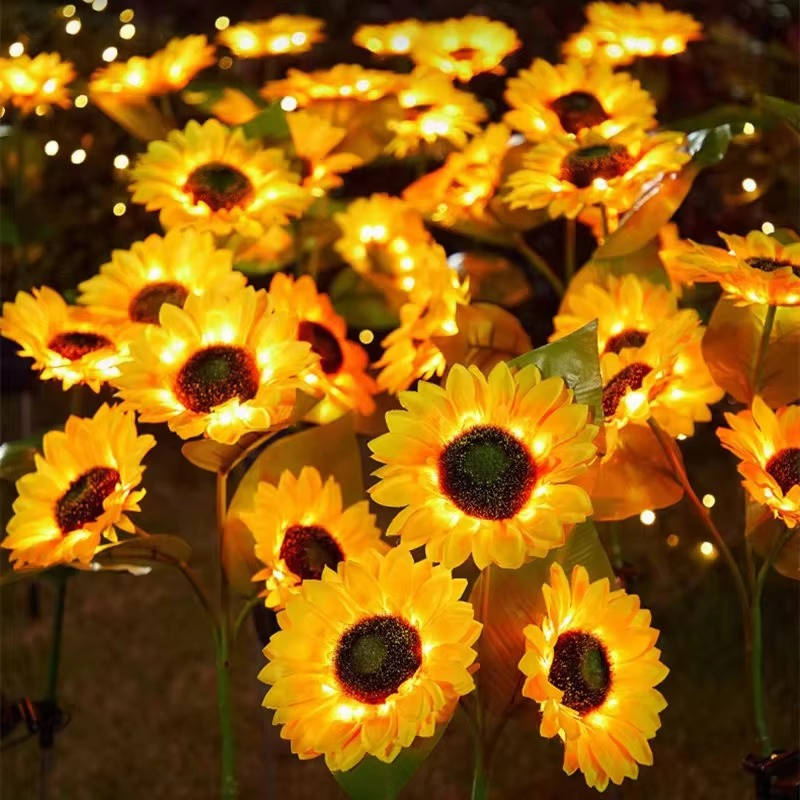 Outdoor Solar Sunflower Garden Light