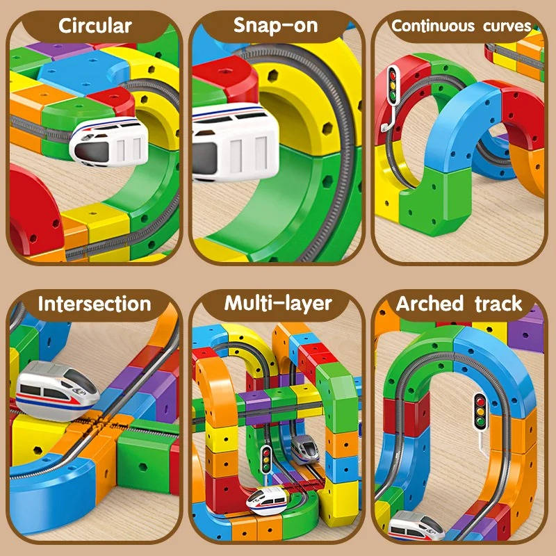 Magnetic Train Track Building Set