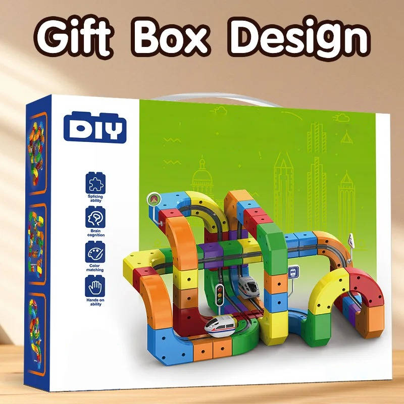 Magnetic Train Track Building Set