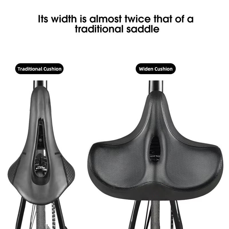 Comfortable Wide Bike Saddle for Long Rides