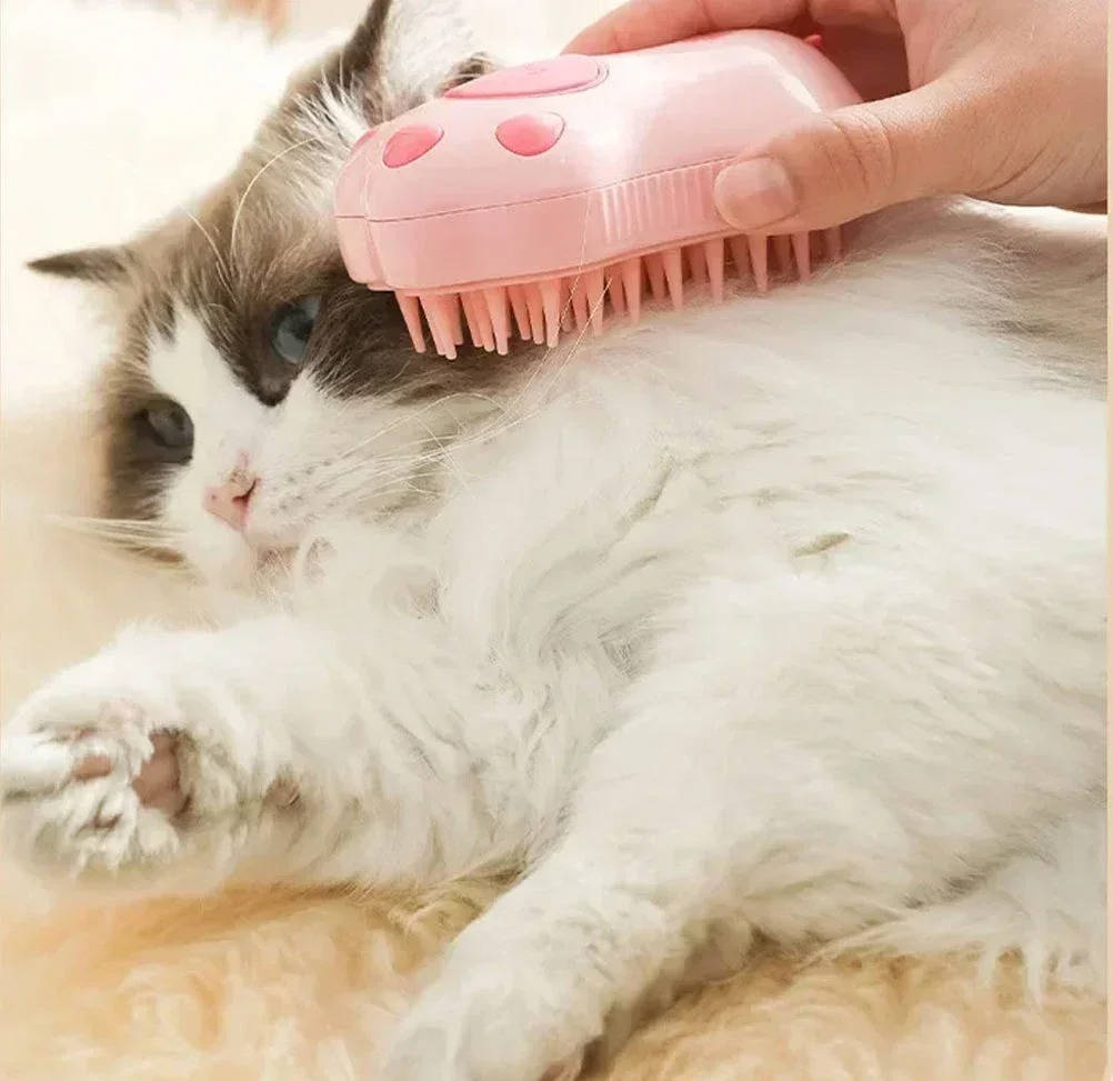 2-in-1 Steam Dog Grooming Brush