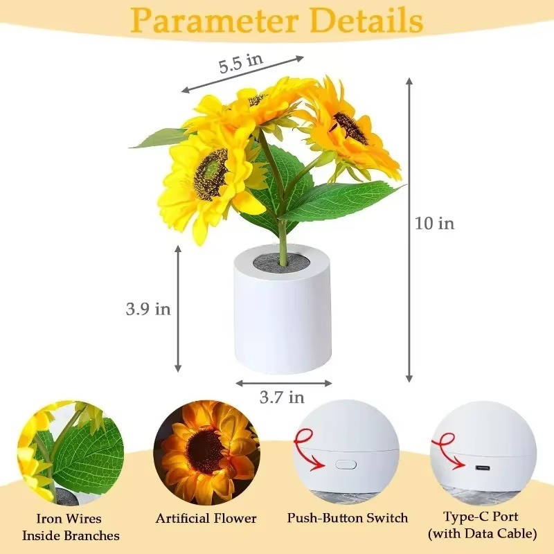 Sunflower LED Table Lamp