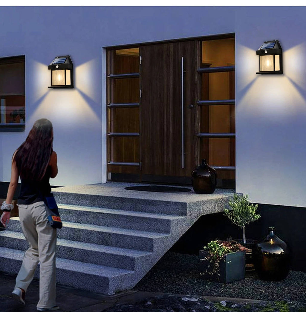 Solar Wall Lamp Outdoor (2-Pack)