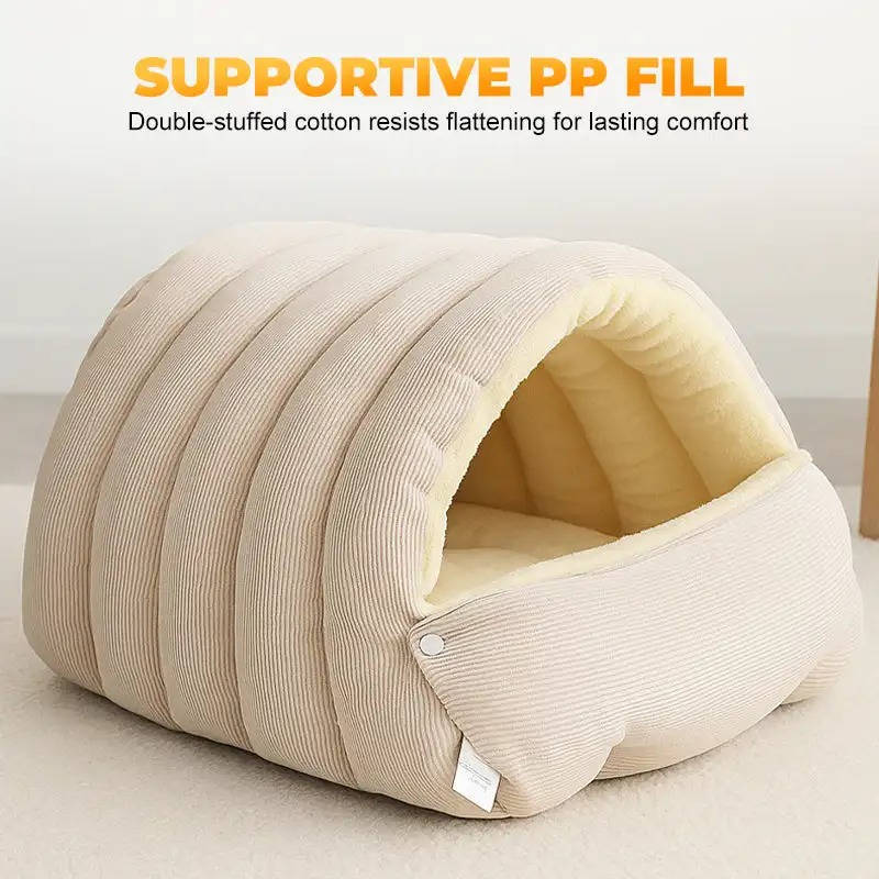 Washable Closed-Off Winter Cat Bed