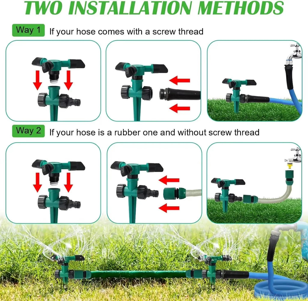 Rotating Garden Sprinkler System - 5 Set