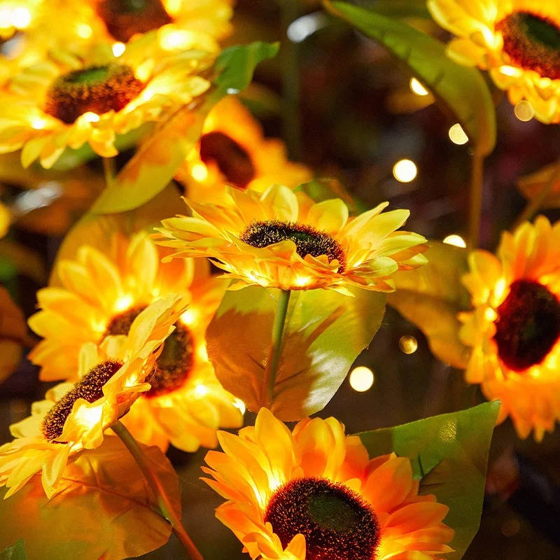 Outdoor Solar Sunflower Garden Light