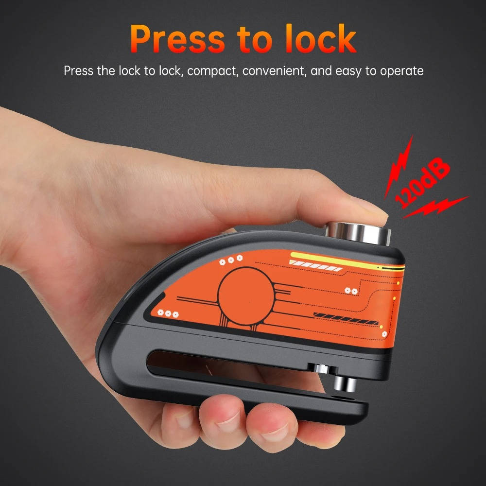 Motorcycle Disc Lock Alarm with Siren