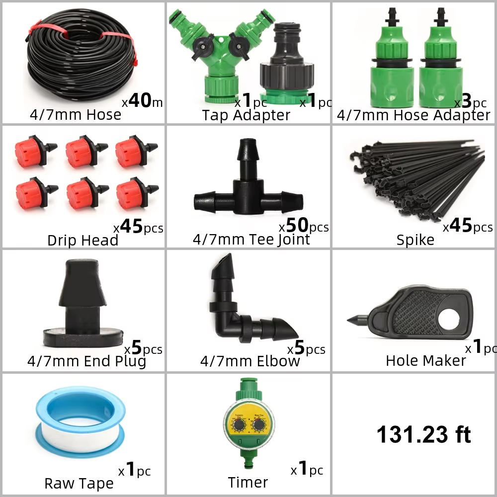 Drip Irrigation System with Auto Timer