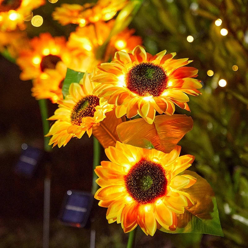 Outdoor Solar Sunflower Garden Light