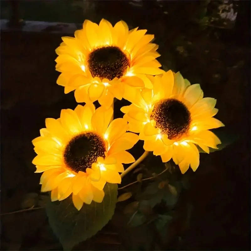 Outdoor Solar Sunflower Garden Light