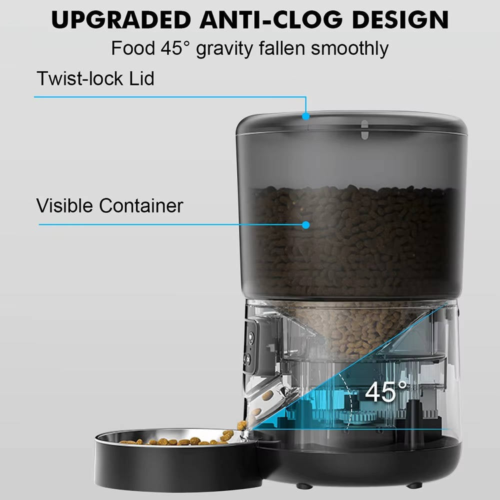 Automatic Smart Pet Feeder for Cats and Dogs