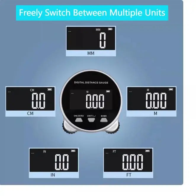 Smart Digital Tape Measure with LCD