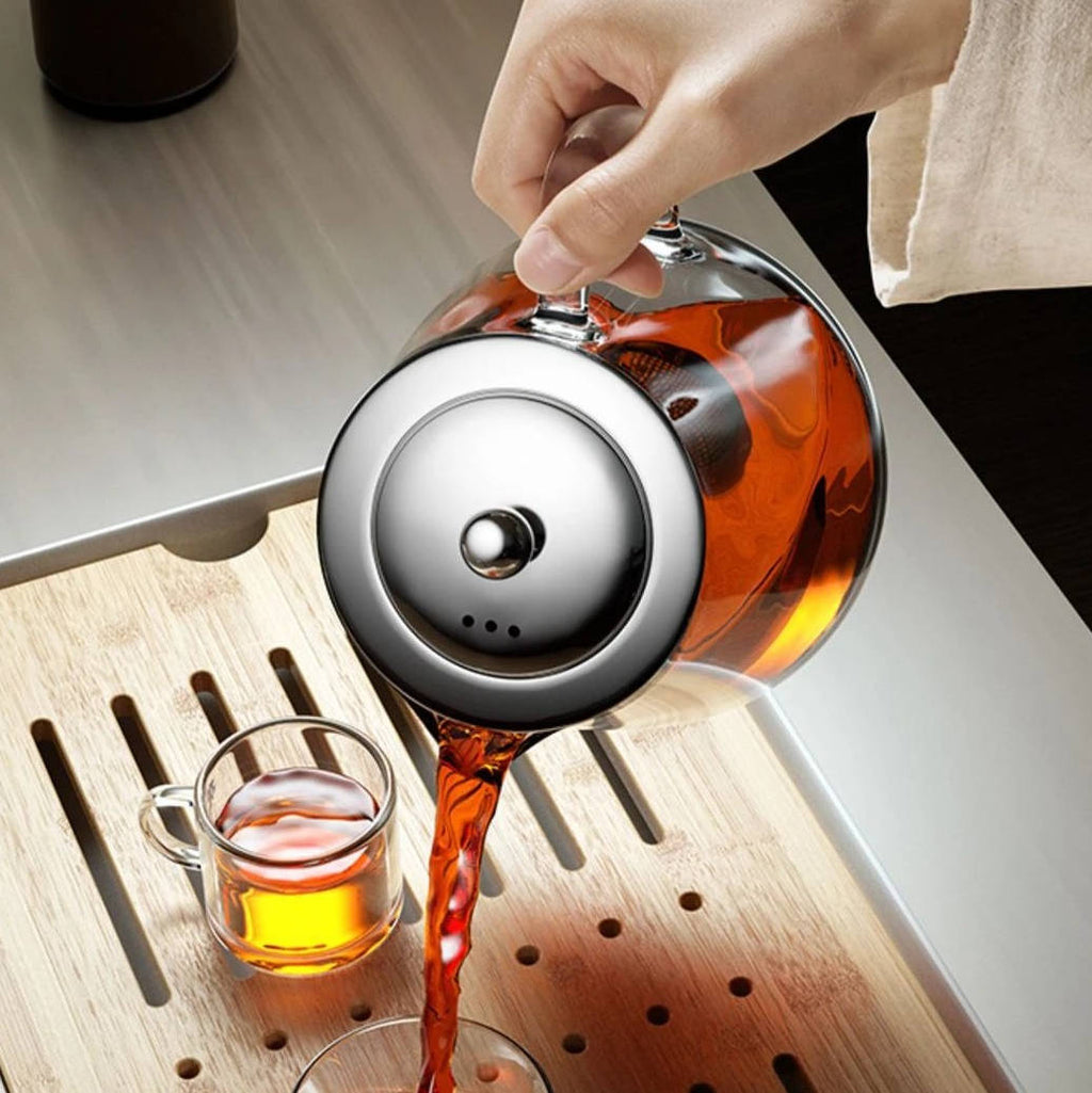 Heat-Resistant Glass Teapot with Infuser