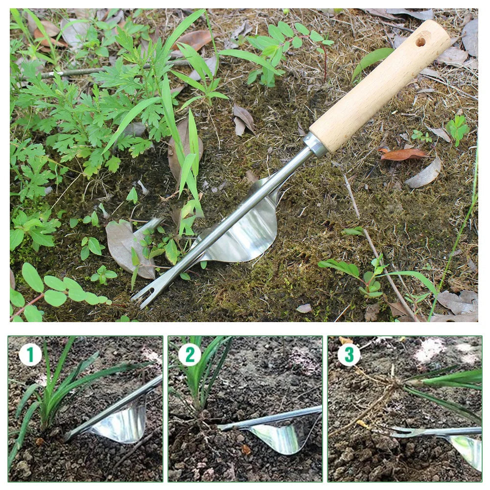 V-Shaped Weed Puller with Long Handle