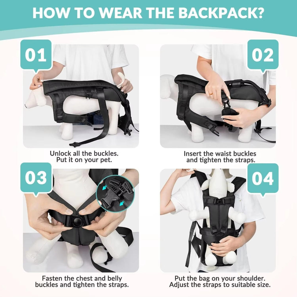 Ventilated Dog Carrying Backpack