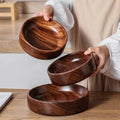 Walnut Wood Serving Bowl