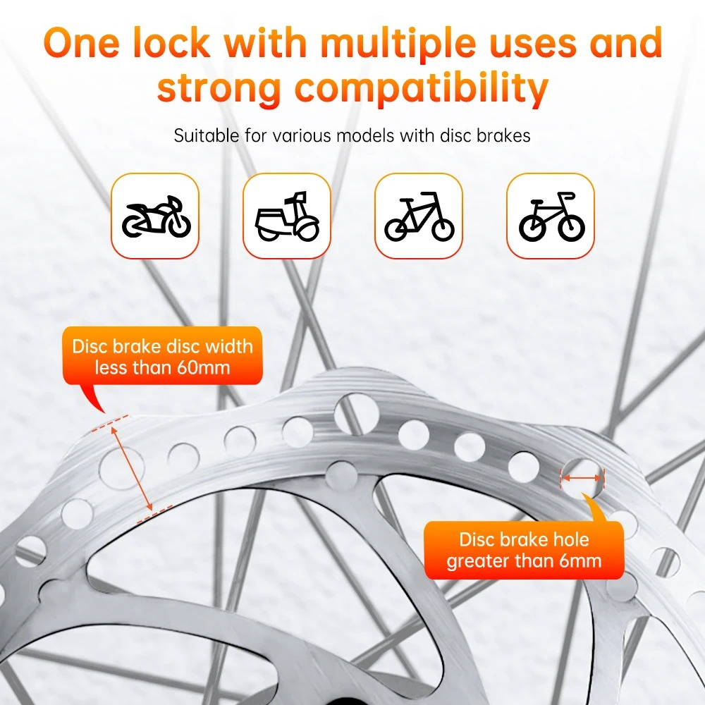Motorcycle Disc Lock Alarm with Siren