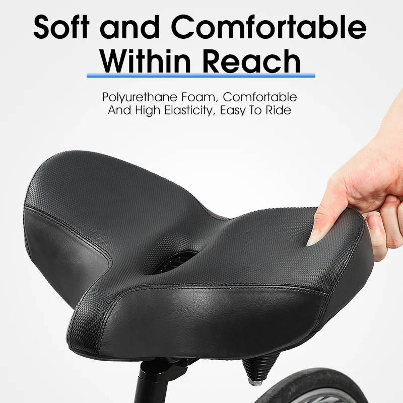 Comfortable Wide Bike Saddle for Long Rides